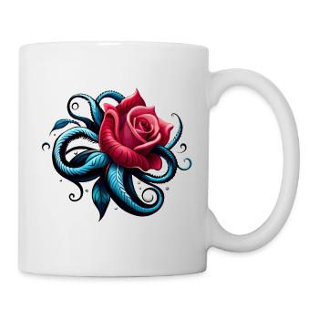 ROSE Tatoo - Tasse - Weiß - Rechts