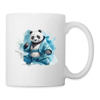 Panda Bär Karate Kung Fu Judo Kampfsport Kämpfer - Tasse - Weiß - Rechts