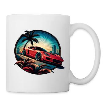 RED SUPERCAR - Tasse - Weiß - Rechts
