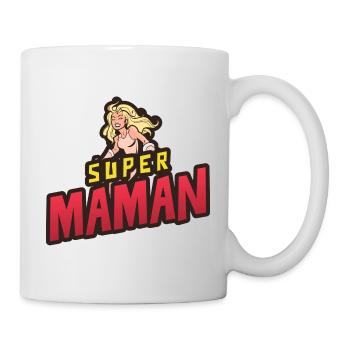Super maman - Mug blanc - blanc - Droite
