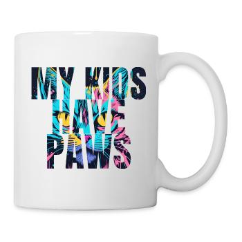 Mes enfants ont des pattes Conception de chat - Mug blanc - blanc - Droite