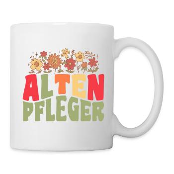 Altenpfleger Pfleger Altenpflegerin Altenpflege - Tasse - Weiß - Rechts