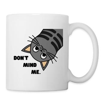 Lustige Katze - Tasse - Weiß - Rechts
