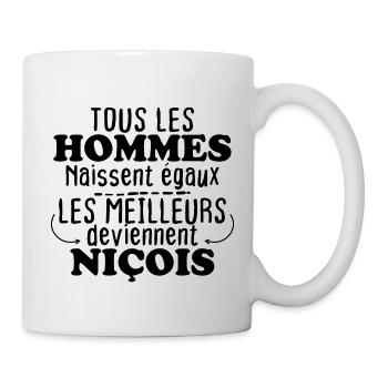 Les meilleurs hommes deviennent niçois - Mug blanc - blanc - Droite