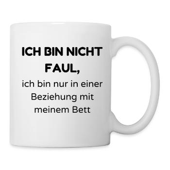 faul3 - Tasse - Weiß - Rechts