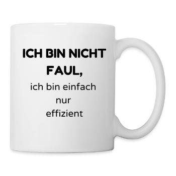 faul4 - Tasse - Weiß - Rechts