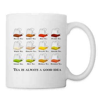 Tea is always a good idea - Tee gute Idee - Tasse - Weiß - Rechts