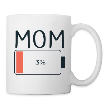 Mama Low Battery - Mug - white - Right