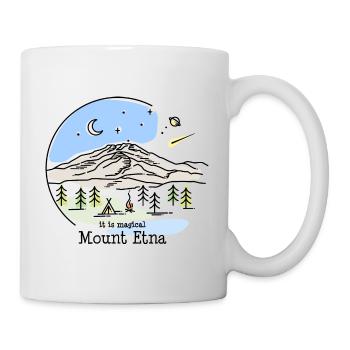 Etna, Etna, Mongibello, volcano, mountain, Sicily, Italy - Mug - white - Right