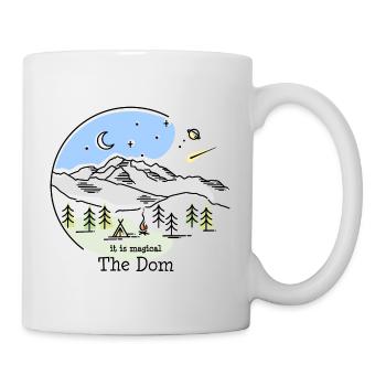 Dom Berg Wallis Schweizer Alpen Bergsteigen Wander - Tasse - Weiß - Rechts