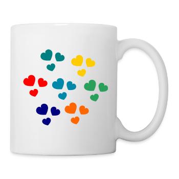 HAPPY MOTHER'S DAY. MOM. MOTHER's DAY. HEART - Mug - white - Right