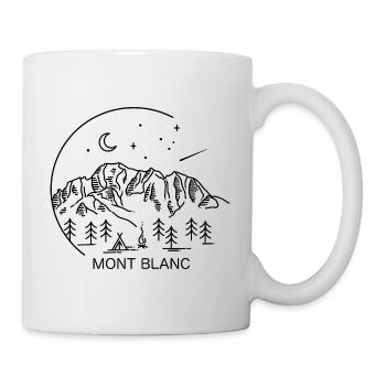 Tour du Mont Blanc Chamonix France Italia Switzerland - Mug - white - Right