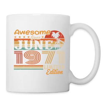 June 1971 Retro Vintage June 1971 birthday - Mug - white - Right
