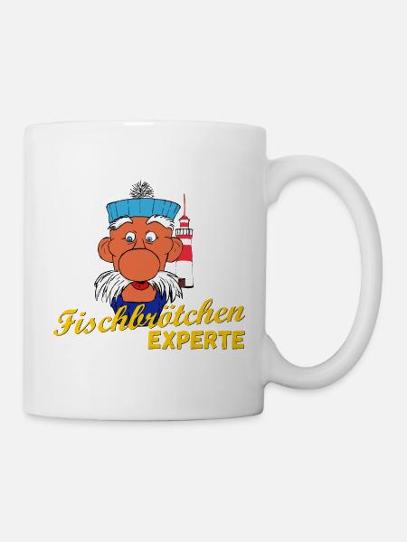 Fischbrötchen Experte - Tasse - Weiß