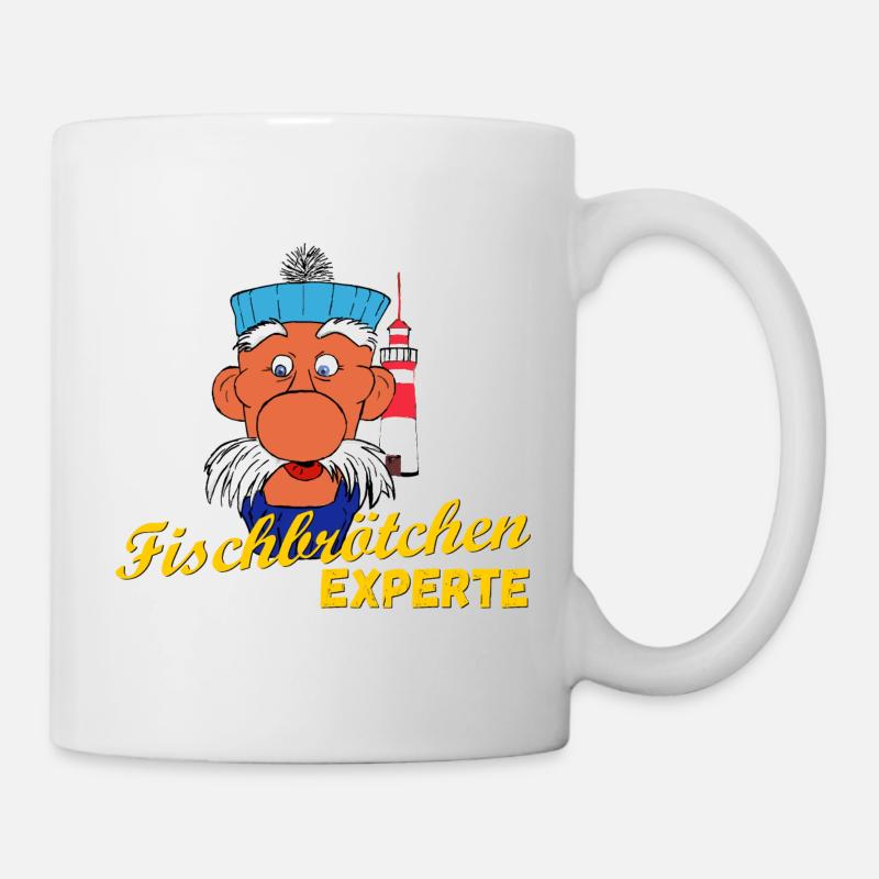 Fischbrötchen Experte - Tasse - Weiß