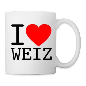 I Love Weiz Minimalistisches Herz Souvenir - Tasse - Weiß - Rechts