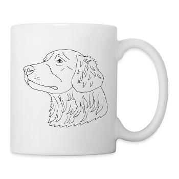 Golden Retriever - Tasse - Weiß - Rechts