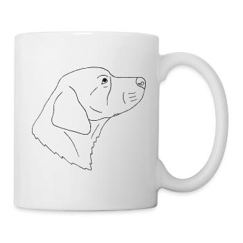 Golden Retriever - Tasse - Weiß - Rechts
