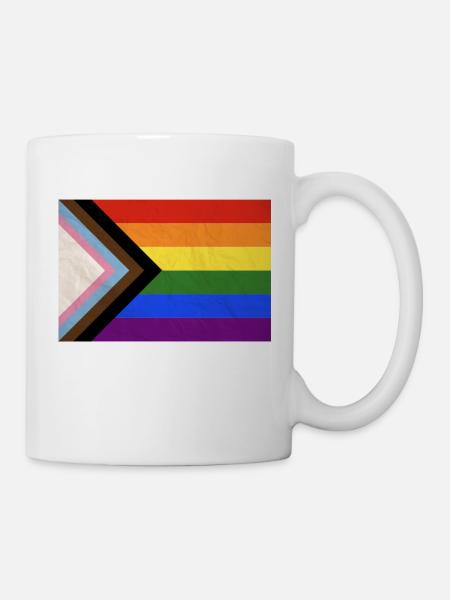 Progress Flag - Tasse - Weiß