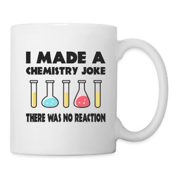 Blague de chimie, il n’y a pas eu de réaction - Mug blanc - blanc - Droite