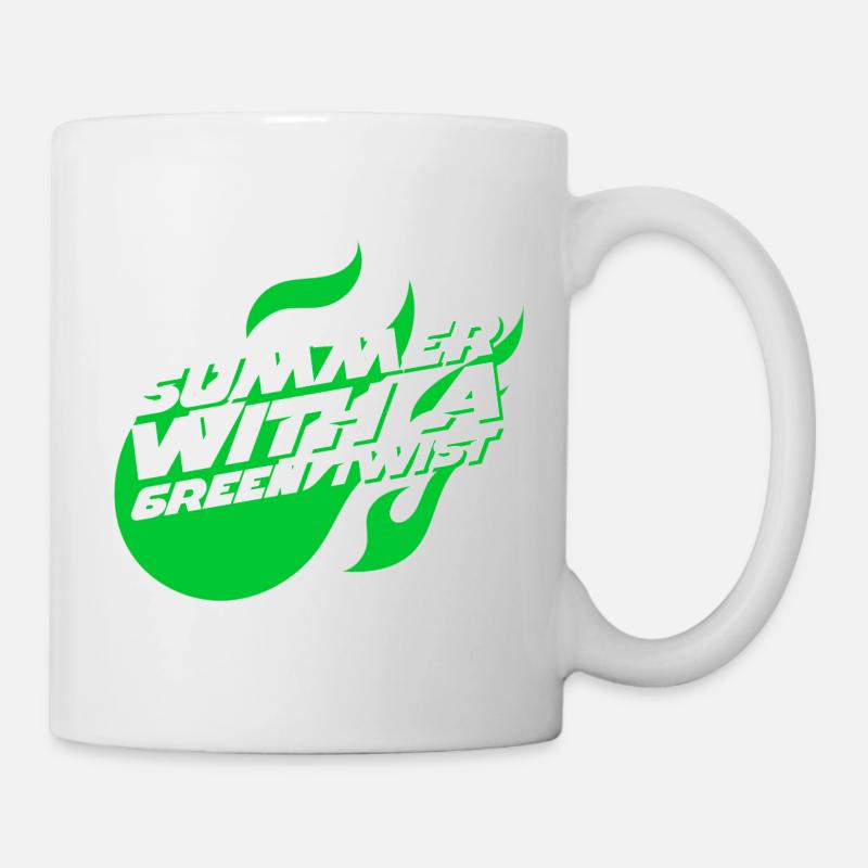 Summer with an ecological touch, green holidays - Mug - white