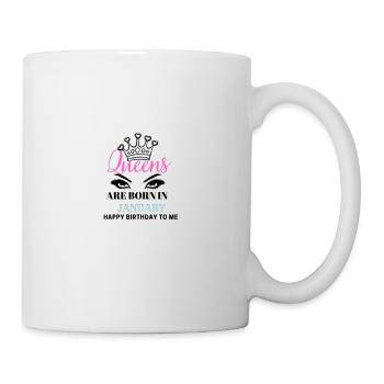 I Am The Queen - Born In January - Mug blanc - blanc - Droite
