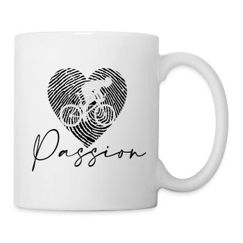 Passion du vélo - Mug blanc - blanc - Droite