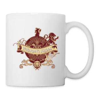 Blason École de magieLion - Mug blanc - blanc - Droite