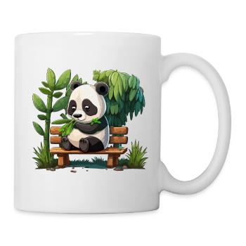 Bambus-Buffet - Tasse - Weiß - Rechts