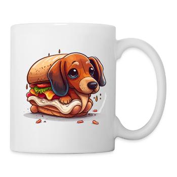 Dackel - Tasse - Weiß - Rechts