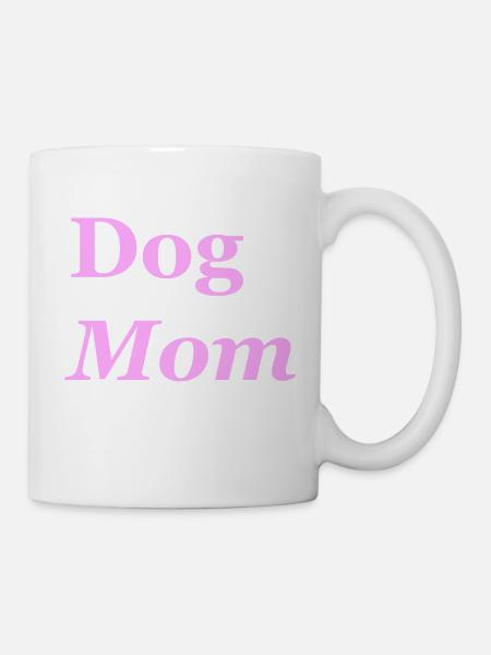 Dog Mom - Tasse - Weiß
