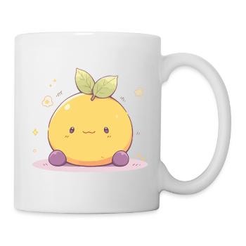 Cute Chibi Kawaii Lemon - Cute Lemon - Mug - white - Right