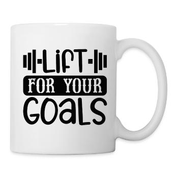 Lift For Your Goals - Mug - white - Right