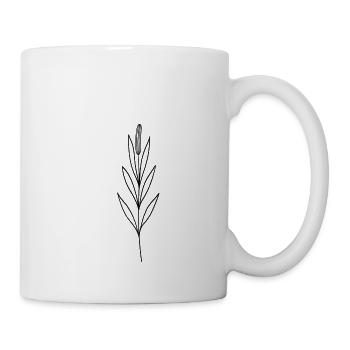fleur sauvage simple - Mug blanc - blanc - Droite