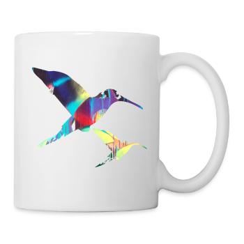 Colibri, Oiseau, Aquarelle, Peinture, Oiseaux, Graffiti - Mug blanc - blanc - Droite