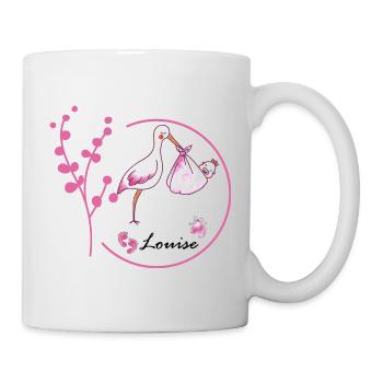 Prénom Louise - Mug blanc - blanc - Droite