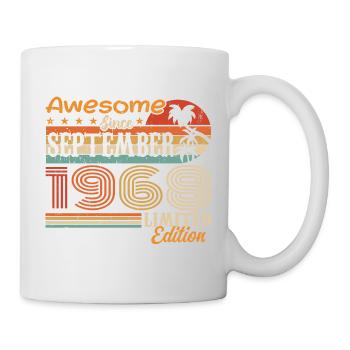 September 1968 - Geburtstag 1968 September - Tasse - Weiß - Rechts