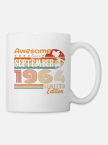 Septembre 1964 - Anniversaire 1964 Septembre - Mug blanc - blanc