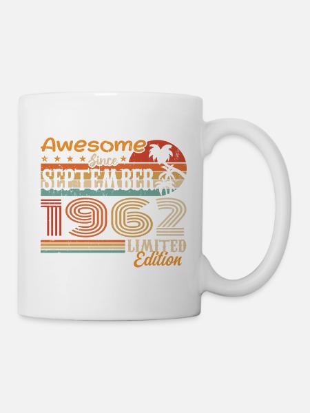 Septembre 1962 - Anniversaire 1962 Septembre - Mug blanc - blanc