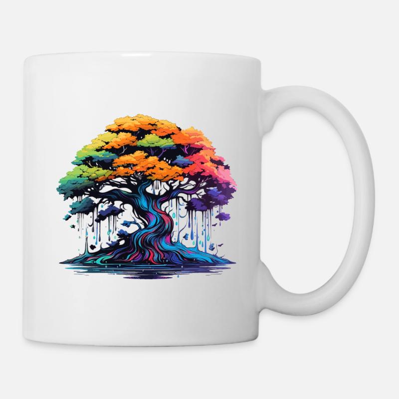 Bonsaï coloré - Mug blanc - blanc