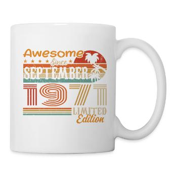 September 1971 - Birthday 1971 September - Mug - white - Right