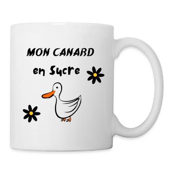 Mon canard en sucre - Mug blanc - blanc - Droite