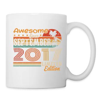 2017 September Vintage Birthday Gift 2017 - Mug - white - Right