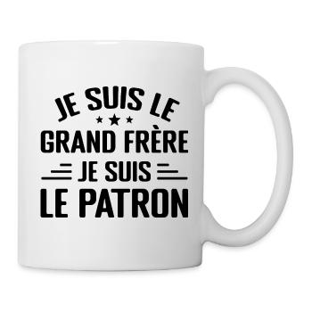 Je Suis Le Grand Frère Je Suis Le Patron Humour - Mug blanc - blanc - Droite