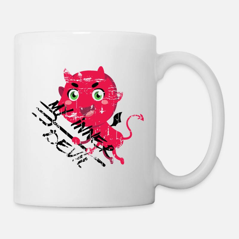 my inner devil mein innerer Teufel - Tasse - Weiß