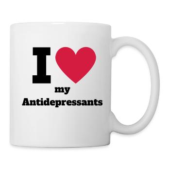 J’adore mes antidépresseurs - Mug blanc - blanc - Droite