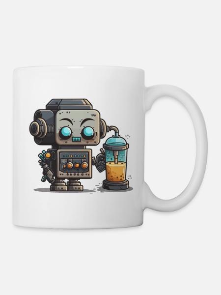 Robo Gießen - Tasse - Weiß