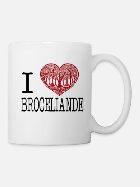 i love broceliande - Mug blanc - blanc