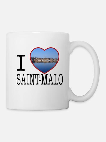 i love saint-malo photo - Mug blanc - blanc