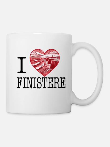 i love finistere - Mug blanc - blanc